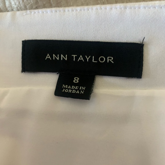 Ann Taylor a-line white skirt Sz 8 - Picture 6 of 10